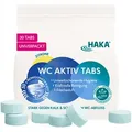 Produktbild: HAKA WC Tabs 30Stk. Toilettenreiniger WC Reiniger gegen Kalk Urinstein Abfluss