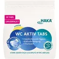 Produktbild: HAKA WC-Reiniger WC Aktiv Tabs, Zitrone, mit Aktivsauerstoff, umweltfreundlich, 30 Stück