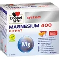 Produktbild: DOPPELHERZ Magnesium 400 Citrat system Granulat 20St PZN 03979800