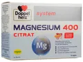 Produktbild: DOPPELHERZ Magnesium 400 Citrat system Granulat 20St PZN 03979800