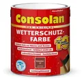Produktbild: Consolan - Wetterschutz-farbe Holz 2,5 L Schwedenrot Holzdeckfarbe Deckend