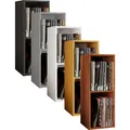 Produktbild: VCM Holz Stand Regal Regal mit 2 großen Fächer Maße: H. 72 x B. 34 x T. 30 cm Platz für 65 Schallplatten 1 fester Fachboden - Platto
