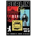 Produktbild: United1871 Berlin Souvenir Magnet für Kühlschrank und Metallflächen, Andenken und Berlin Geschenk, Deutschland Deko