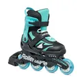 Produktbild: Rollerblade MICROBLADE, Inline-Skates für Kinder, Unisex Urban Inliner, Schwarz/Hellblau, 36.5-40.5