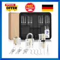 Produktbild: Lockpicking Set 34 Stück Dietrich Set3 Transparenten Übungsschlössern + Dietr...