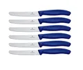 Produktbild: Victorinox 6 Stück Tafelmesser Neue Griffform Swiss Classic (6er Pack, Blau)