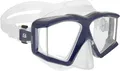 Produktbild: CRESSI Horizon Mask Clear/Blue Navy - Unisex Tauch und Schnorchelmaske mit 4 Separaten Temperargläsern für eine Pneingeschränkte Rundumsicht, Klar/Marineblau
