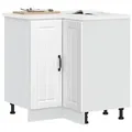 Produktbild: vidaXL Küchen-Eckunterschrank Lucca Weiß Holzwerkstoff