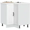 Produktbild: Küchen-eckunterschrank Lucca Weiß Holzwerkstoff - Vidaxl