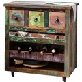 Produktbild: Küchenwagen 'Seaside' Massivholz, Metall Recycletes Holz Shabby Chic