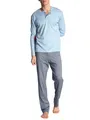 Produktbild: CALIDA Relax Choice Pyjama lang Herren, aus 100% Supima-Baumwolle, mit stoffbezogenem Gummibund