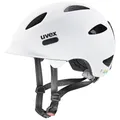 Produktbild: uvex OYO - Leichter Fahrradhelm für Kinder - intergierter Seitenschutz - erweiterbar mit LED-Licht - White - Black matt - 45-50 cm