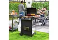 Produktbild: Outsunny Gasgrill inkl 3 Brenner, Seitenkocher, Rolle, BBQ Gartengrill, 7 KW Grillwagen, mit Thermometer Seitenablagen, für Balkon, Grill 107 x 54 x 96 cm