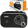 Produktbild: Denver TR-51W FM Koffer Radio – Tragbares Retro Mini Radio