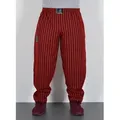 Produktbild: ESRA Sporthose Gestreifte Fitness Hose Herren Bodybuilder Hose SP01 Herren Sporthose Fitnesshose Bodybuilding Hose Trainingshose gestreift rot S