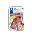 Produktbild: Staedtler sechseckige Bleistifte 36 Farben in Metallverpackung