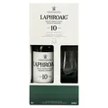Produktbild: Laphroaig Islay Single Malt Scotch Whisky 10 Jahre, 40% Vol. 0,7 l + Glas