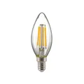 Produktbild: LED Filamentlampe KERZE, 230V, Ø 3.5cm / L 9.7cm, E14, 4.5W 2700K 470lm 300°, di