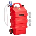 Produktbild: VEVOR Kraftstofftrolley, 60 L, Kraftstoffkanister mit 12 V DC Kraftstofftransferpumpe, 1,2 m Förderschlauch & Auto-Stop-Sensordüse, Tankadapter, gee