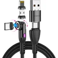 Produktbild: Statik USB Typ C, USB A - USB Typ C, Lightning, Micro USB B (0.80 m, USB 2.0, 100 W) (PUP-0520-3FT)