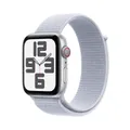 Produktbild: Apple Watch SE GPS + Cellular 44mm Silver Aluminium Case mit Blue Cloud Sport Band (MXGR3QF/A)