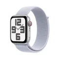 Produktbild: Apple Watch SE (GPS + Cellular) 44mm Aluminiumgehäuse silber MXGR3QF/A