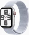 Produktbild: Apple Watch SE GPS+ Cellular 44mm Silver Aluminium Case with Blue Cloud Sport (MXGR3QF/A)