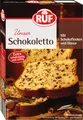 Produktbild: RUF Schokoletto, Backmischung mit Kakaoglasur für einen saftigen Rührkuchen, heller Rührteig mit zarten Schokoladen-Flocken