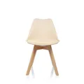 Produktbild: hjh OFFICE Besucherstuhl Schalenstuhl SCANDI Esszimmerstuhl Kunststoff beige 4St
