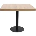 Produktbild: vidaXL BistRotisch Hellbraun 80x80 cm MDF Schwarz