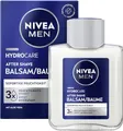 Produktbild: NIVEA MEN Hydrocare After Shave Balsam, beruhigendes After Shave für Männer, Hautpflege nach der Rasur mit Aloe Vera und Pro-Vitamin B5 (100 ml)