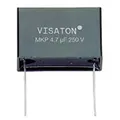 Produktbild: Visaton 5229, Fixed capacitor, Metallisches Papier, Planar, Grau, Gleichstrom, 6800 nF