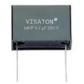 Produktbild: Visaton 5229, Fixed capacitor, Metallisches Papier, Planar, Grau, Gleichstrom, 6800 nF - Grau