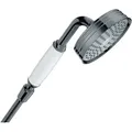 Produktbild: hansgrohe AXOR Montreux Handbrause 100 1jet Classic, 16320330, Farbe: Polished Black Chrome