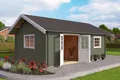 Produktbild: Gartenhaus Blockhaus  40 mm Caroline Silber mit Schlafboden grün Lasita