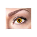 Produktbild: Feiermeier - One Week Kontaktlinsen Motivlinsen | ohne Sehstärke - Wochenlinse | Motivwahl für Halloween und als Party Zubehör sehr gruselig (Twilight Gelb, Einheitsgröße, 0, Dioptrien)