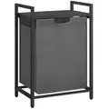 Produktbild: Calicosy Wäschekorb, Anthrazit, Holzwerkstoff, 33x76x50 cm, Ordnen & Aufbewahren, Wäschekörbe & Tonnen
