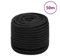 Produktbild: vidaXL Seil, Bootsseil Schwarz 18 mm 50 m Polypropylen