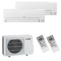Produktbild: Mitsubishi Electric Klimaanlage Klima Basic Multisplit Set mit 2 x 3,5 kW A++/A+