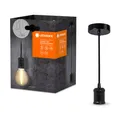Produktbild: Ledvance Pendelleuchte Deckenlampe Bobbin Vintage 1906 Schwarz max 25W E27 Licht