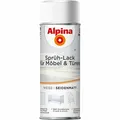 Produktbild: Alpina Sprühlack für Möbel & Türen 400 ml weiß seidenmatt