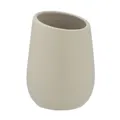 Produktbild: Wenko-Wenselaar GmbH & Co. KG WENKO Zahnputzbecher Badi Beige Keramik, Ø 8 x 11 cm, Puristischer Zahnputzbecher in moderner Farbgebung, 1 Stück 24129100