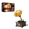 Produktbild: PANTASY Retro-Phonograph-Bausatz, Grammophon-Musikbox-Baukasten, Vintage-Musikspieler-Baustein-Set, Grammophon-Bausteinmodell-Set