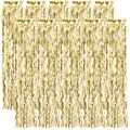 Produktbild: 10x Lametta gewellt - Lametta Girlande in goldfarben - Weihnachtsschmuck