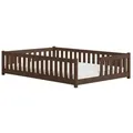 Produktbild: Kids Collective Bodenbett, Dunkelbraun, Holz, 140x200 cm, Kinder- & Jugendzimmer, Kindermöbel, Kinderbetten, Kindereinzelbetten