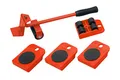 Produktbild: Meister Möbel-Transportroller-Set 5-teilig - 4 Möbelroller & 1 Lastenheber - Je 150 kg Tragkraft - Anti-Rutsch-Beschichtung - Zum mühelosen Verschieben / Umzugshelfer / Lastenheber / 419900