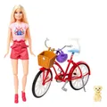 Produktbild: Puppen-Set mit Fahrrad | Barbie | Mattel HWJ00 | Spiel-Set & Zubehör