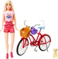 Produktbild: BARBIE Mit Fahrrad Und Zubehör Serie PINK PASSPORT Original Mattel HWJ00