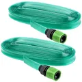 Produktbild: Royal Gardineer Gartenschlauch-Regner: 2er-Set Schlauch-Regner zur Garten-Bewässerung, flach, 7,5 m (Gartenschlauch Löcher Bewässerung, Sprühschlauch Bewässerung, Gewächshaus)