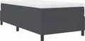 Produktbild: vidaXL Boxspringbett Dunkelgrau und Weiß 90 x 200 cm Cordstoff